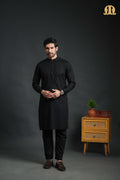 Sukuti Black Kurta Set Men