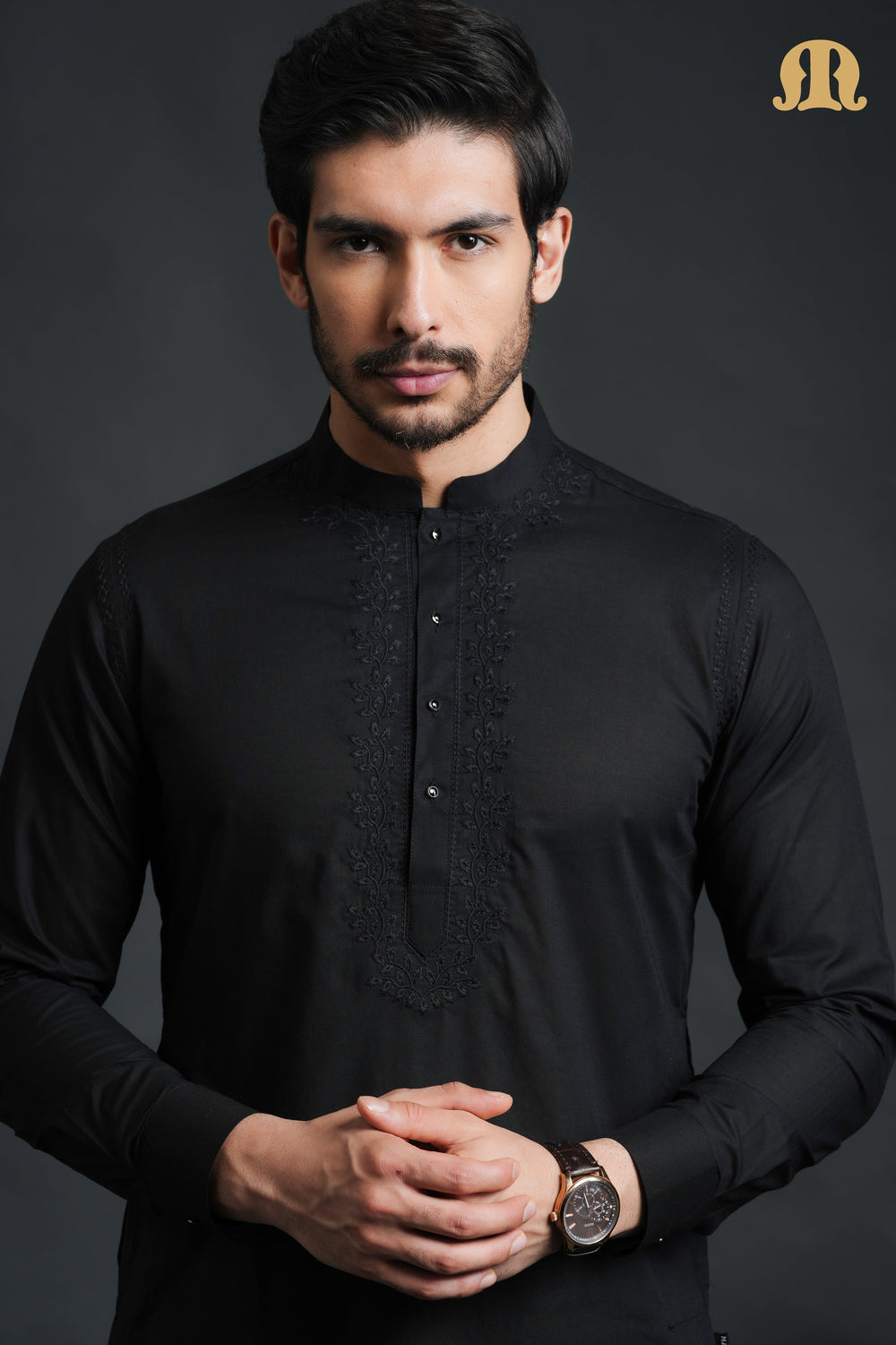 Sukuti Black Kurta Set Men