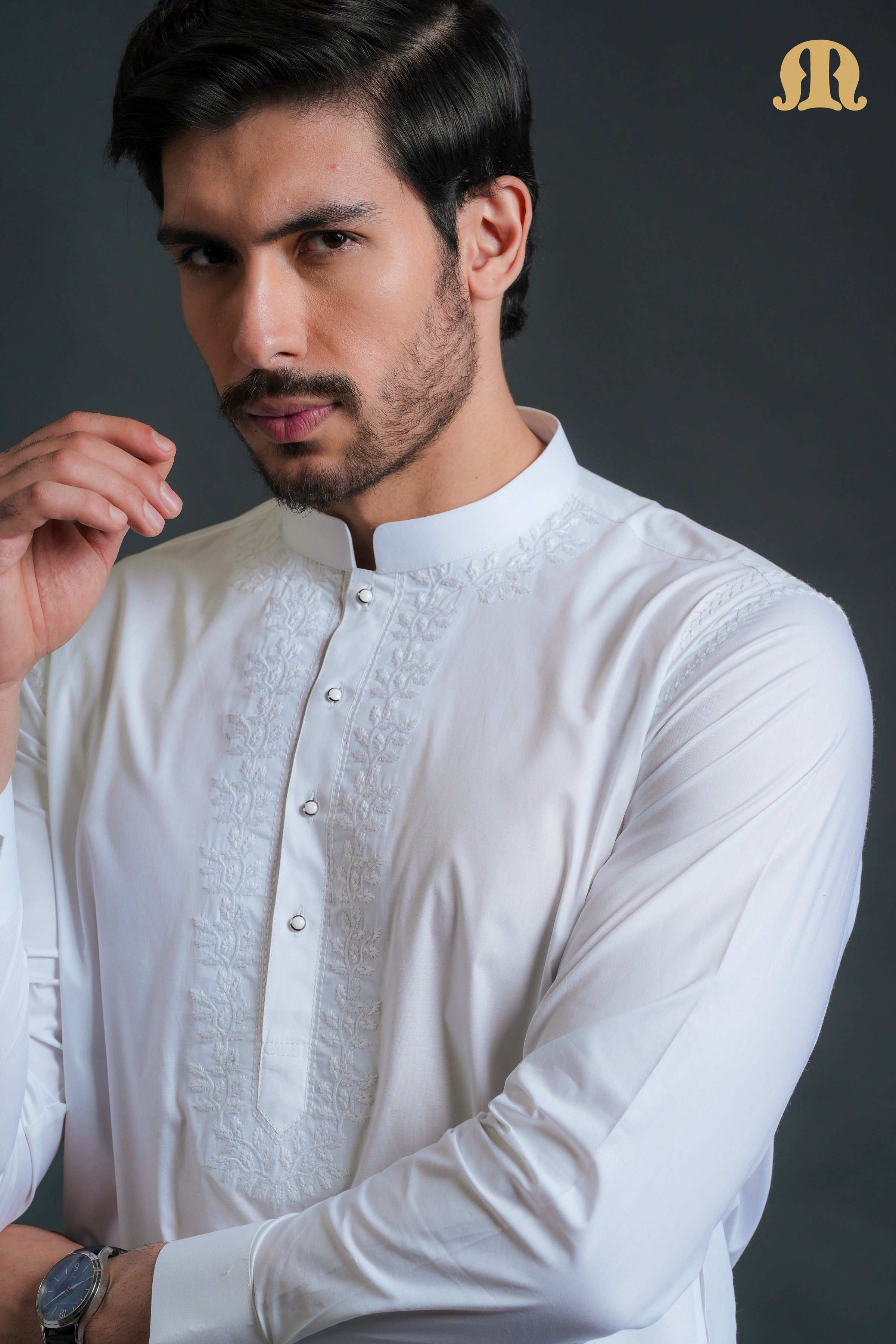 Sukuti White Kurta Set Men