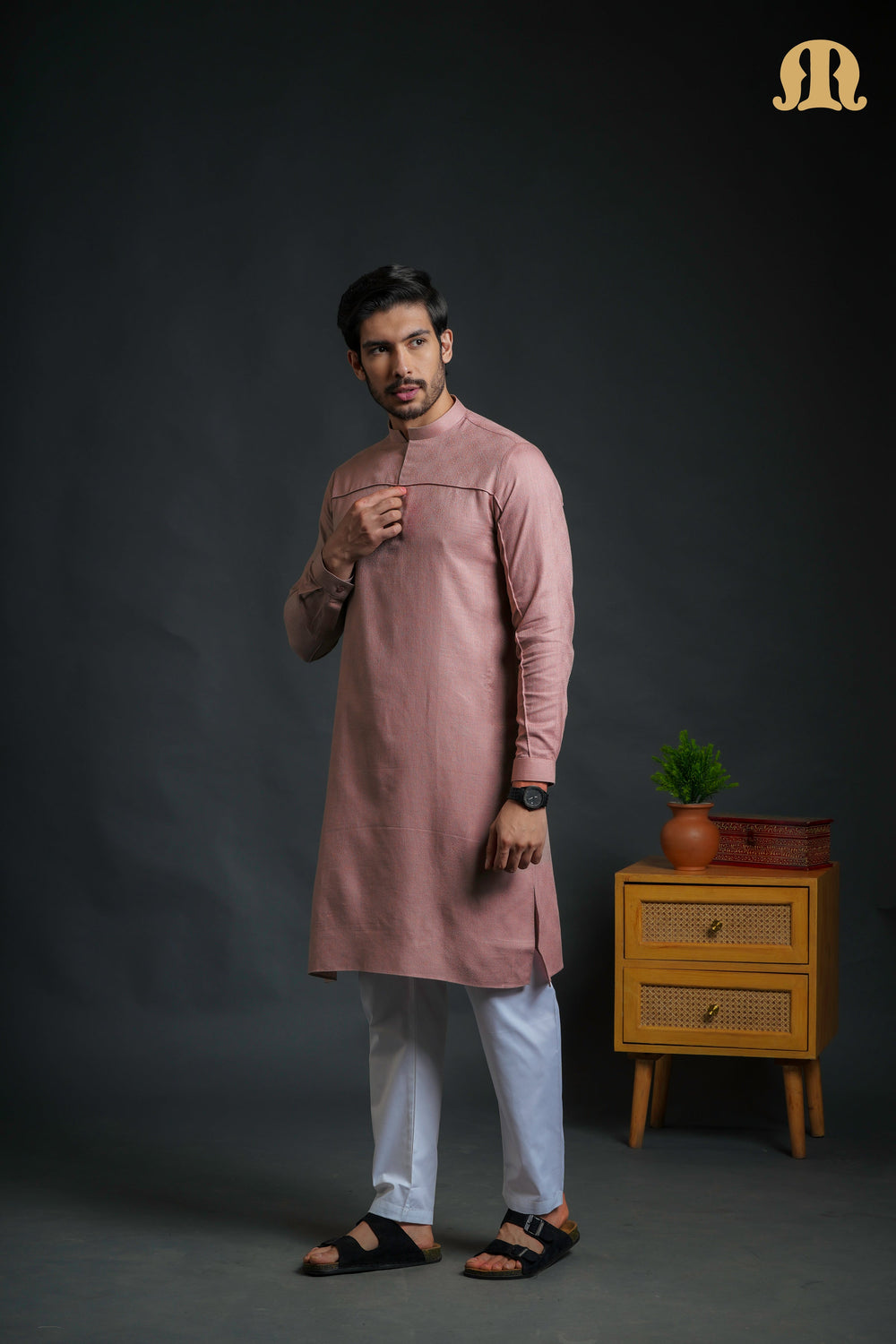 Sifir Pink Kurta Set Men