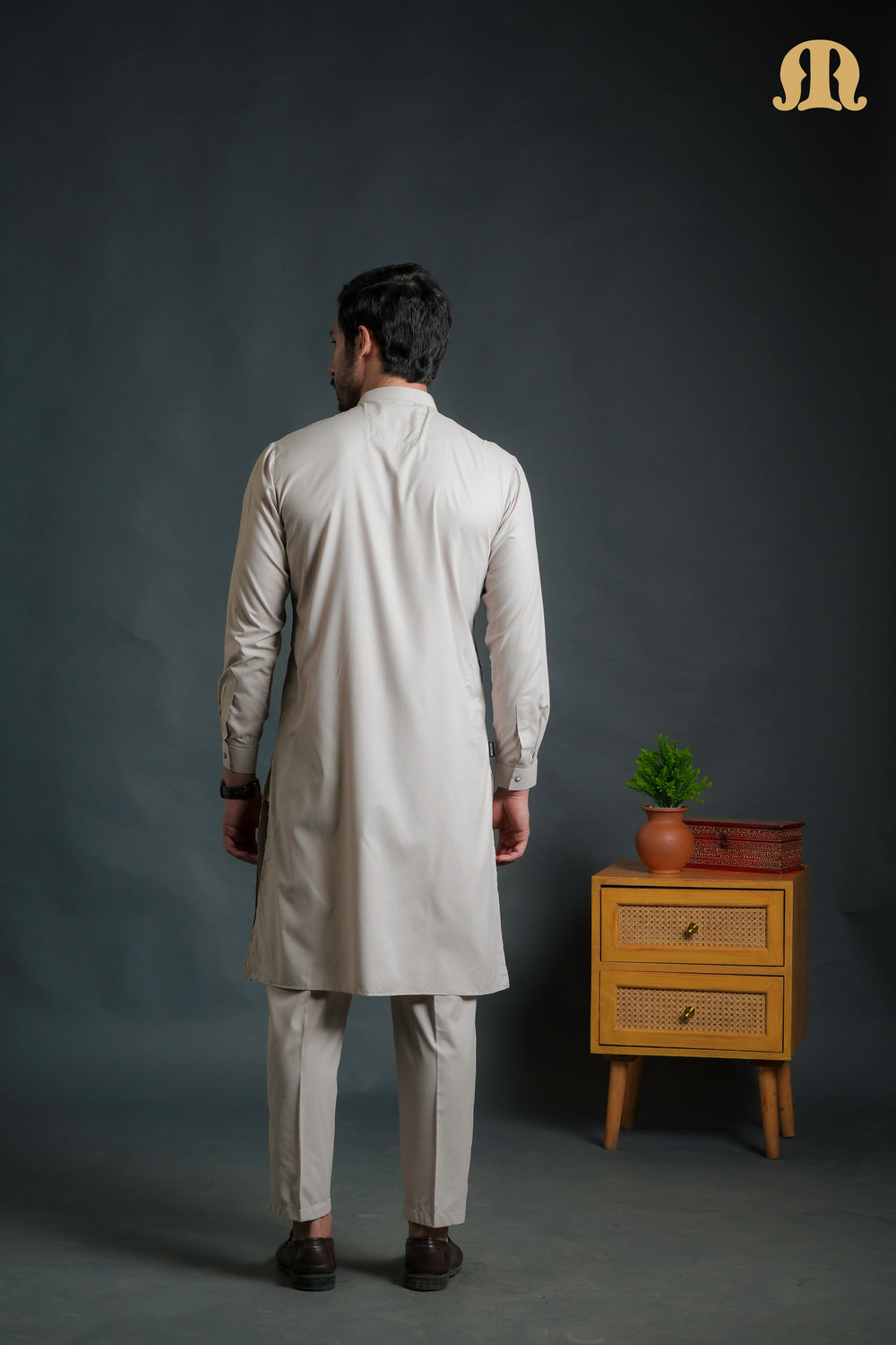 Sobrio Embroidered Pink Kurta Set Men