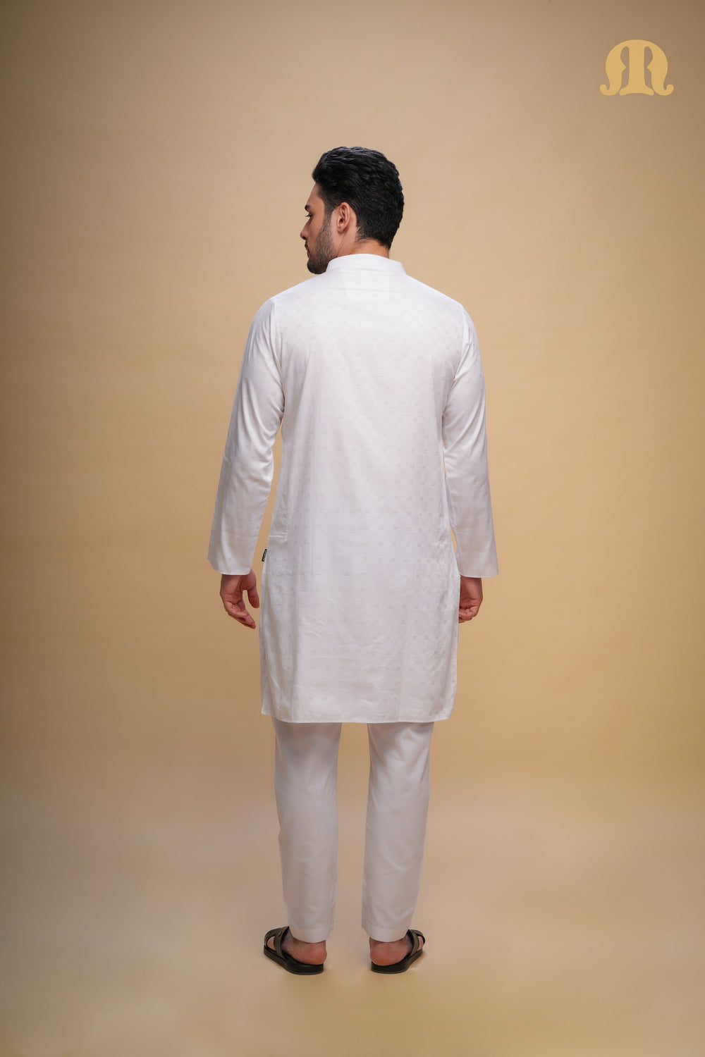 Yamuk Kurta White Set Men