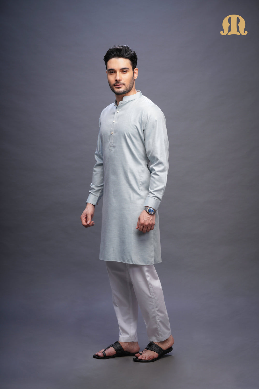 Yatay Kurta Green Set Men