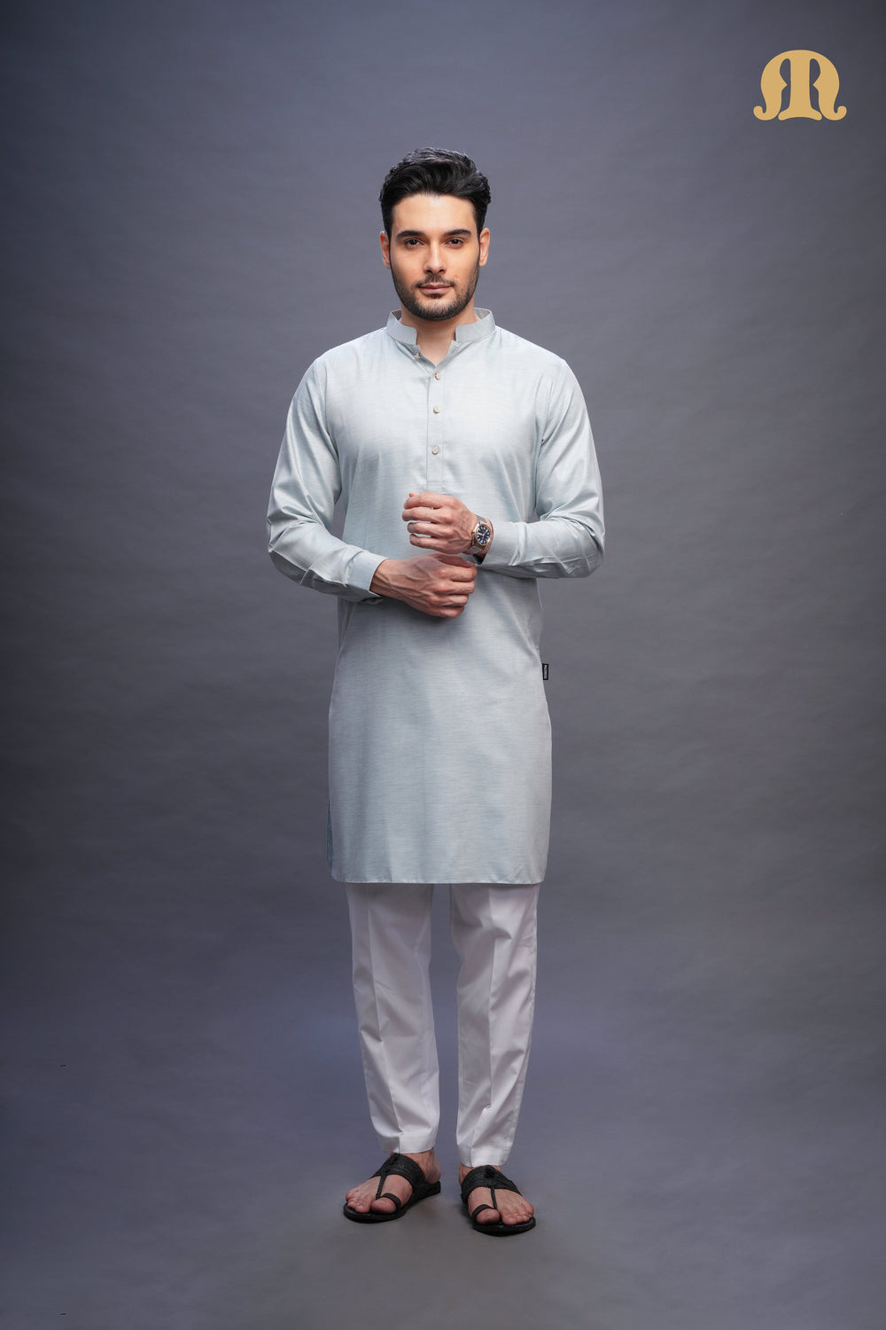 Yatay Kurta Green Set Men