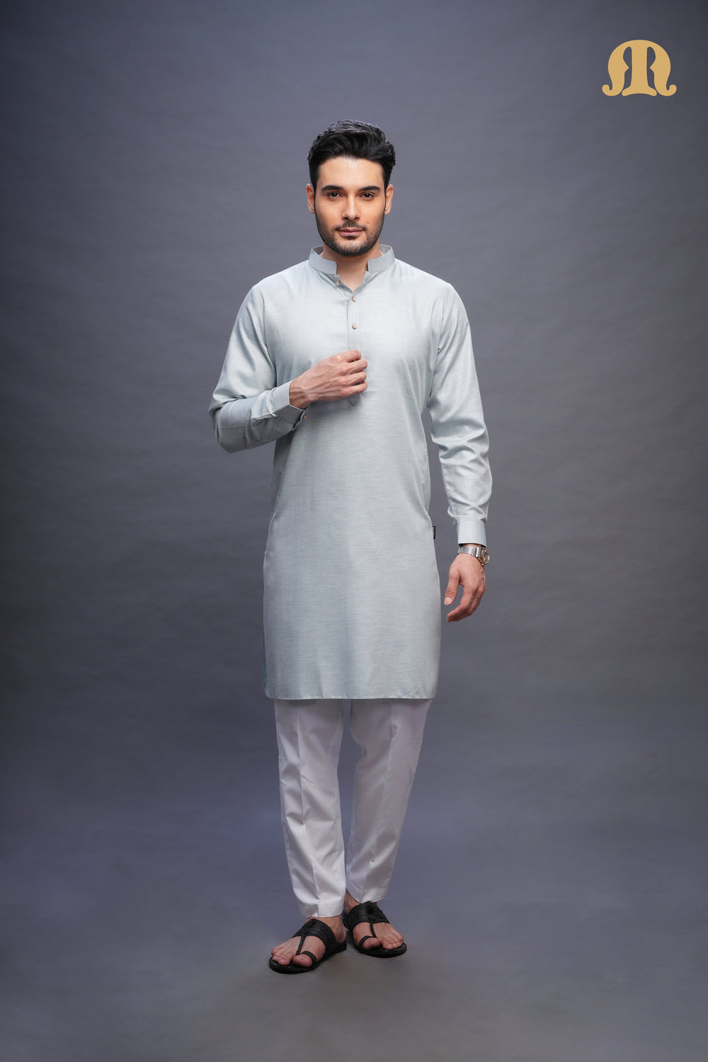Yatay Kurta Green Set Men