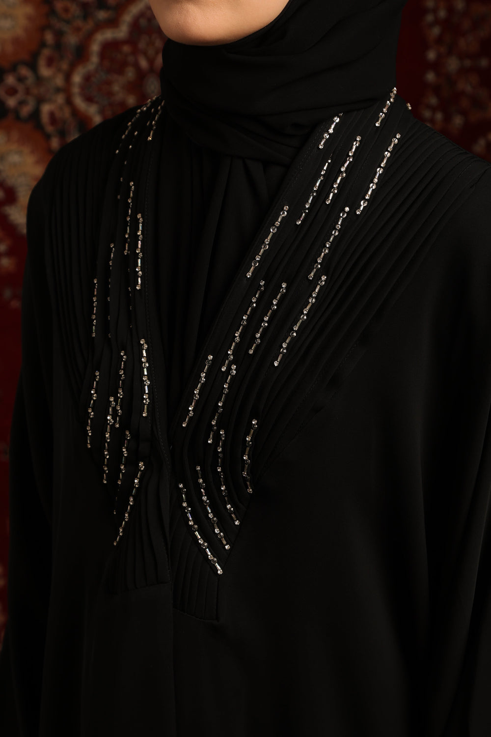 Embellished Statement Bodice Abaya