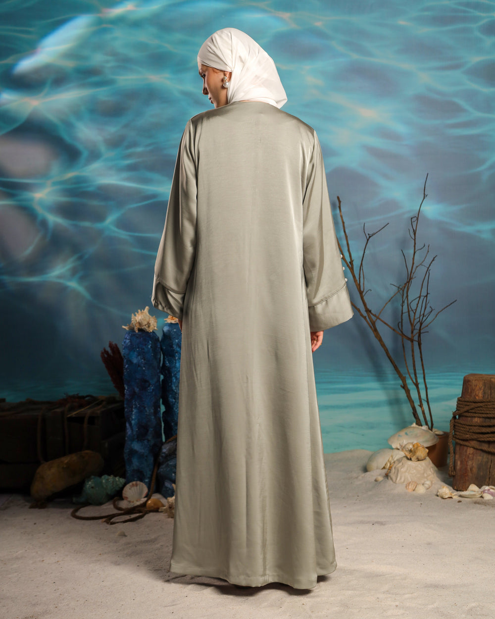 Calma Abaya | Pastel Green