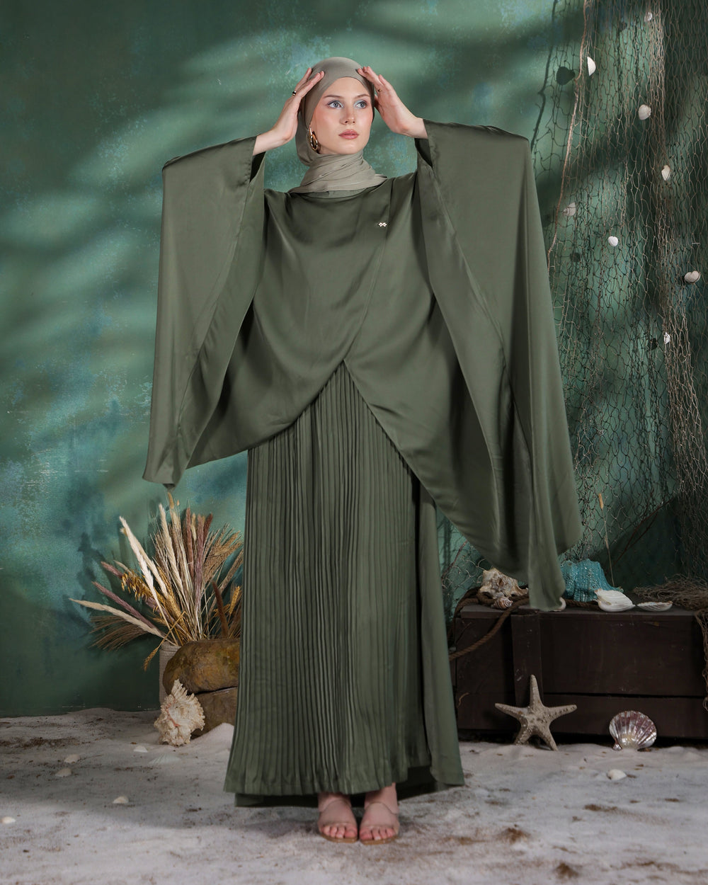 Kaze Kaftan | Sage Green