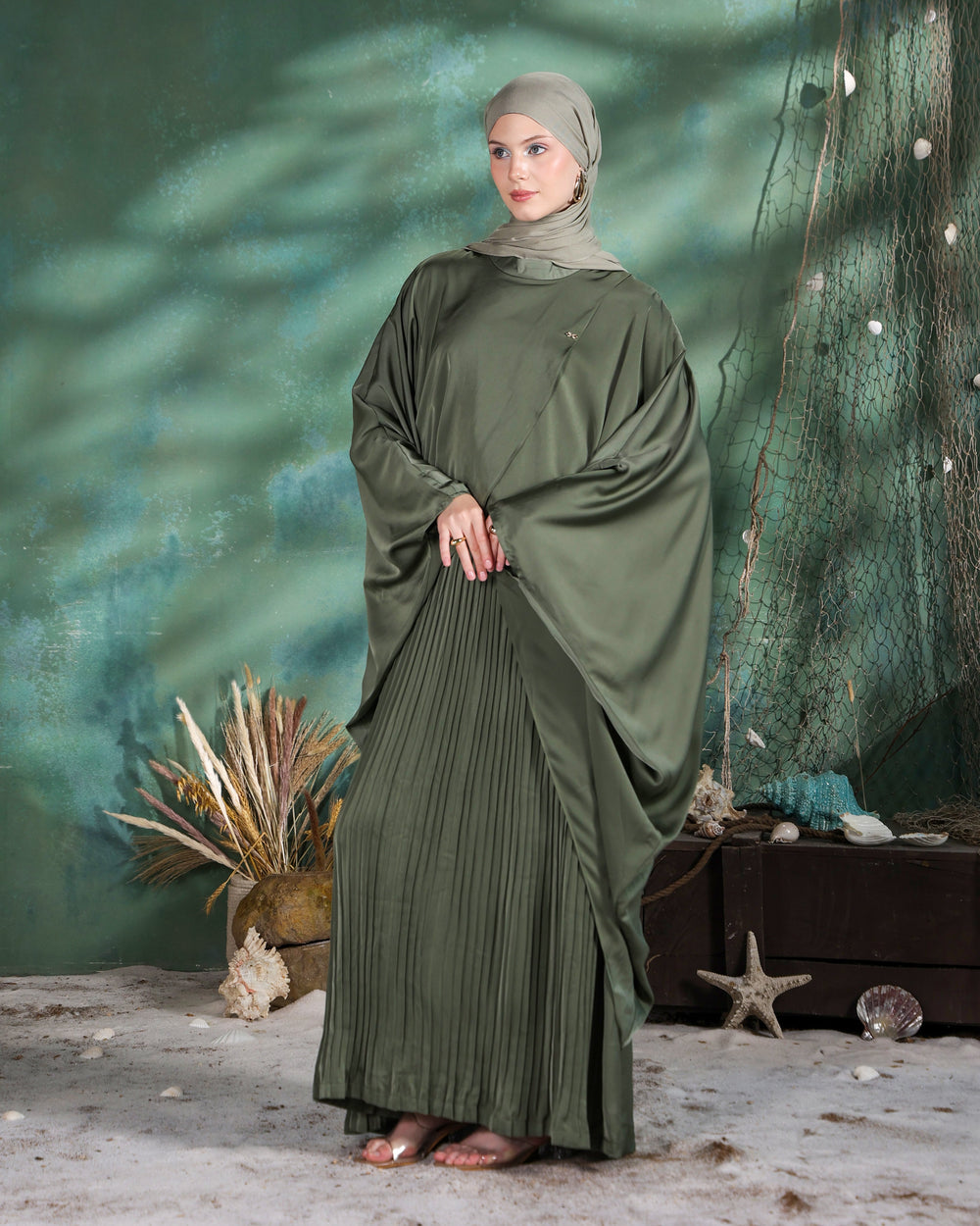 Kaze Kaftan | Sage Green