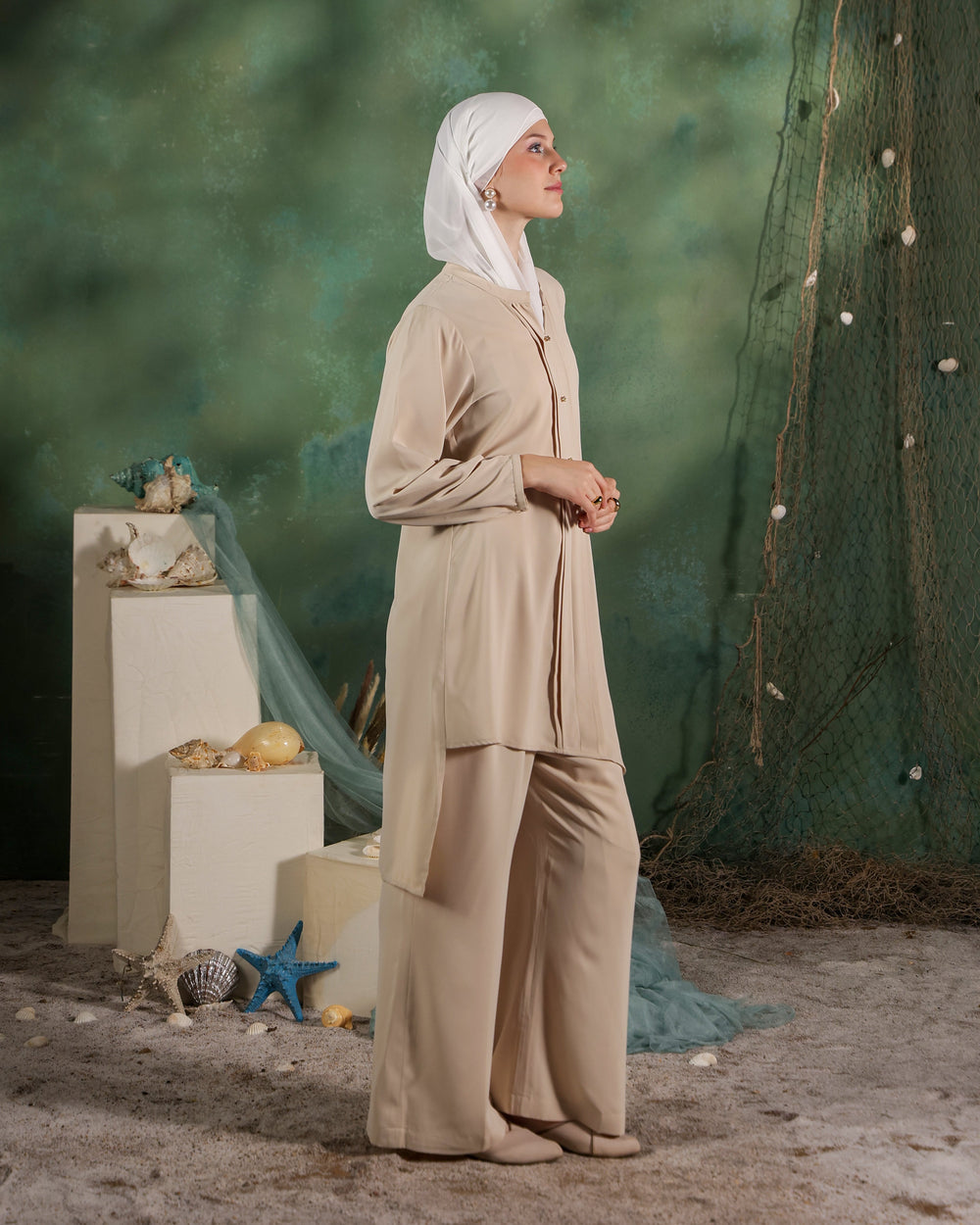 Asami Co-Ord Set | Light Beige