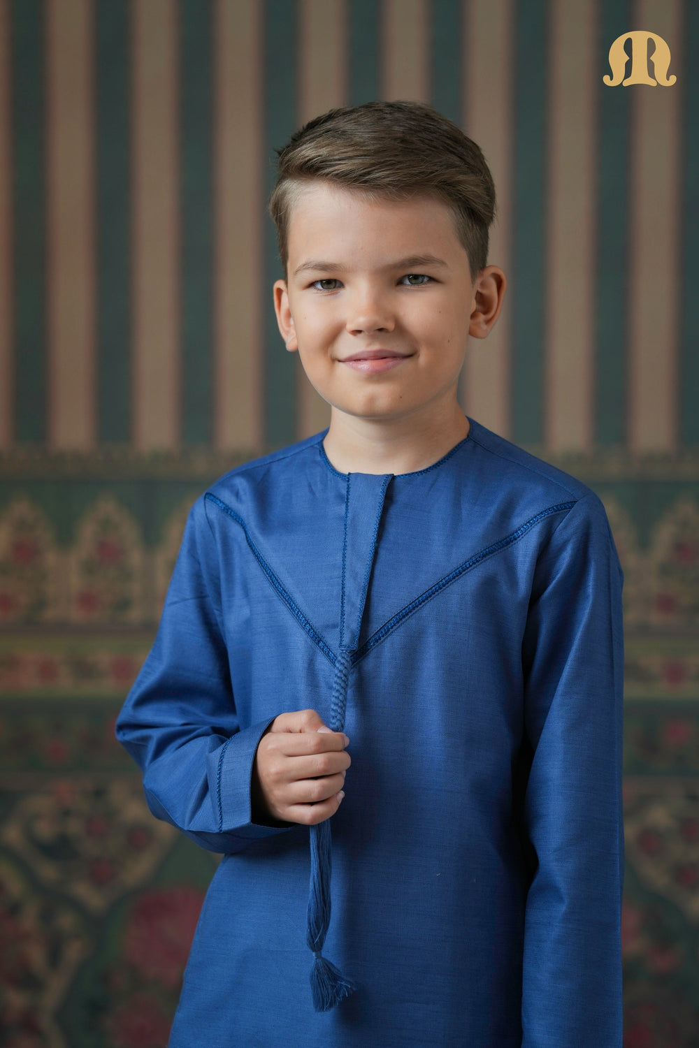 Emrati Kurta Set Blue For Kids
