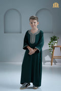 Nasser Green Moroccan Thobe For Boys