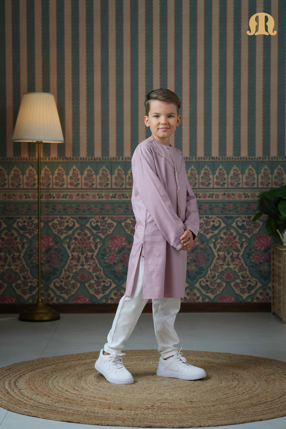 Emrati Kurta Set Pink For Boys