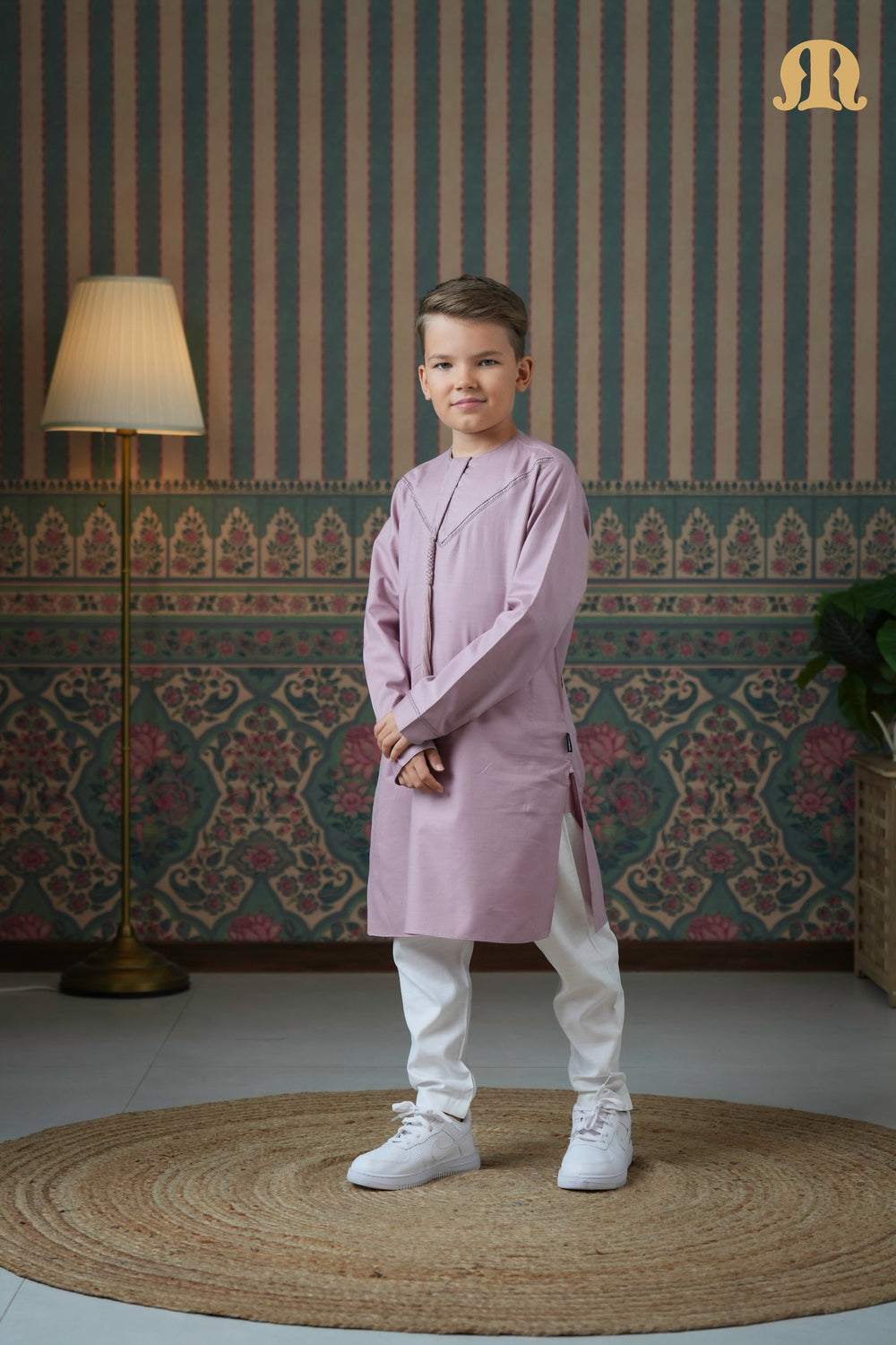 Emrati Kurta Set Pink For Kids
