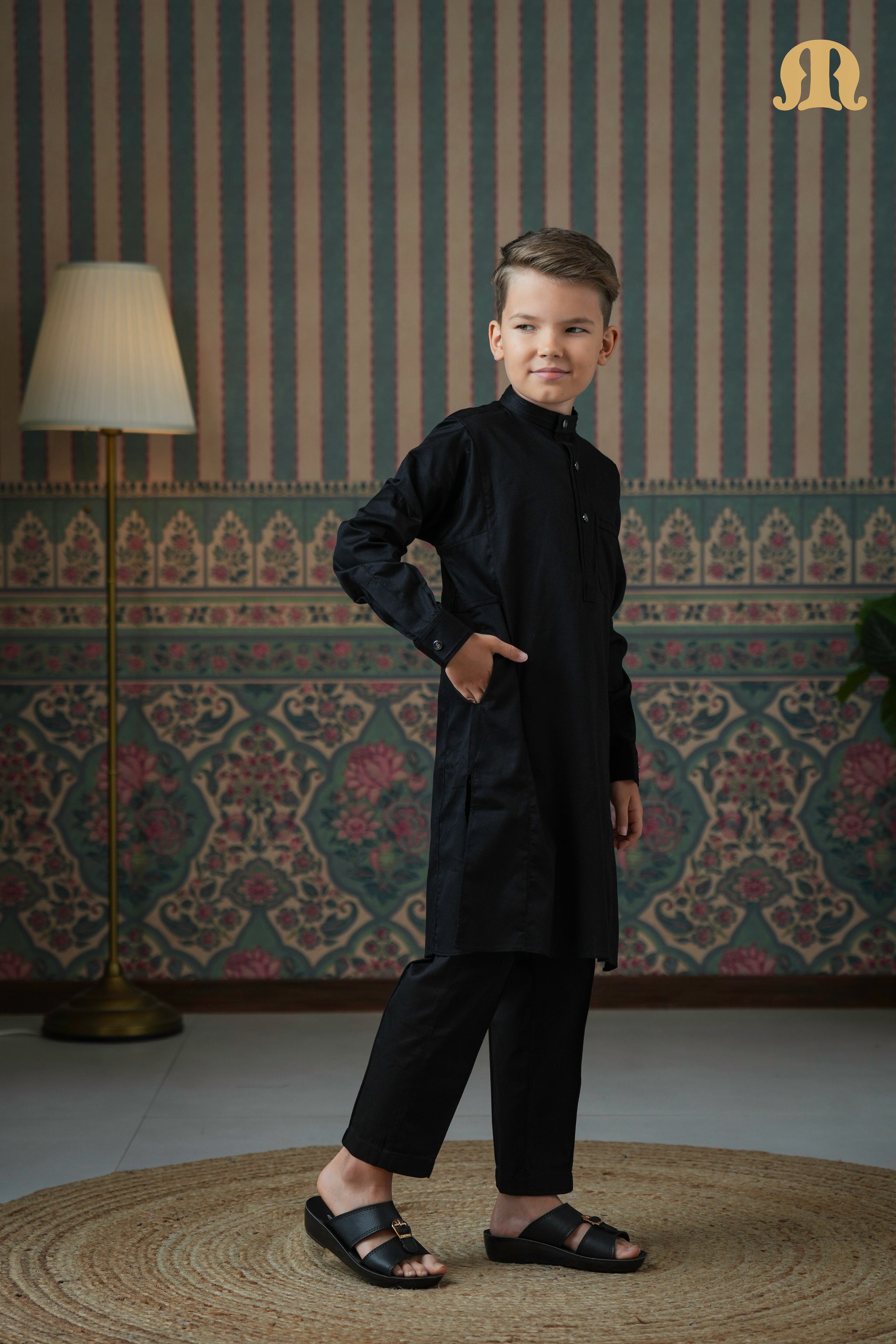 Terfi Kali Kurta Black 2.0 For Kids