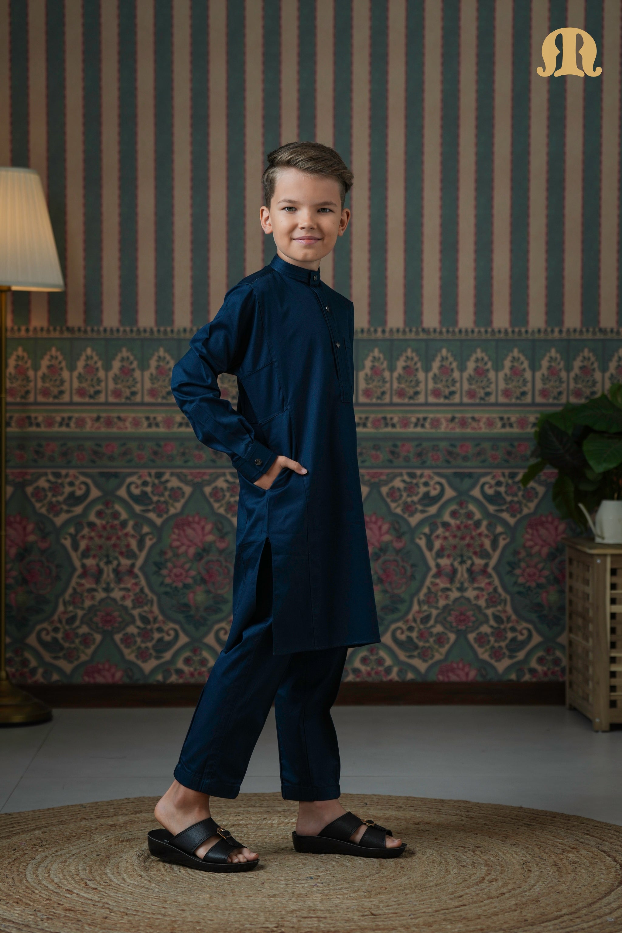 Terfi Kali Kurta Blue 2.0 For Kids