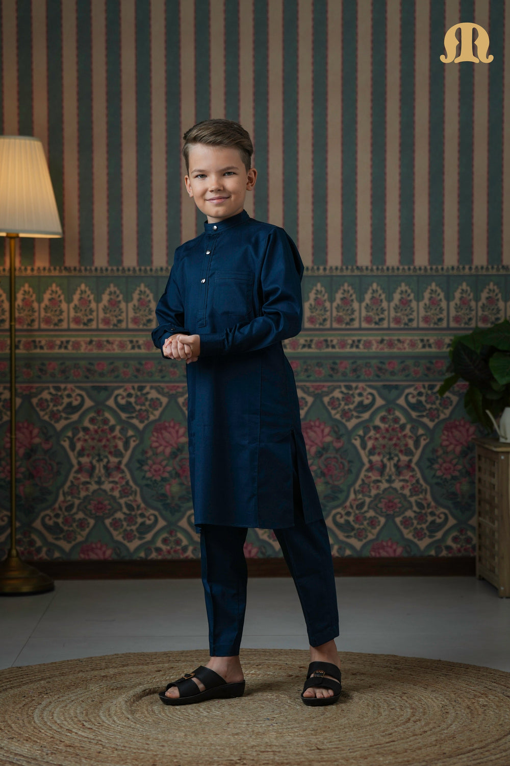 Terfi Kali Kurta Blue 2.0 For Kids