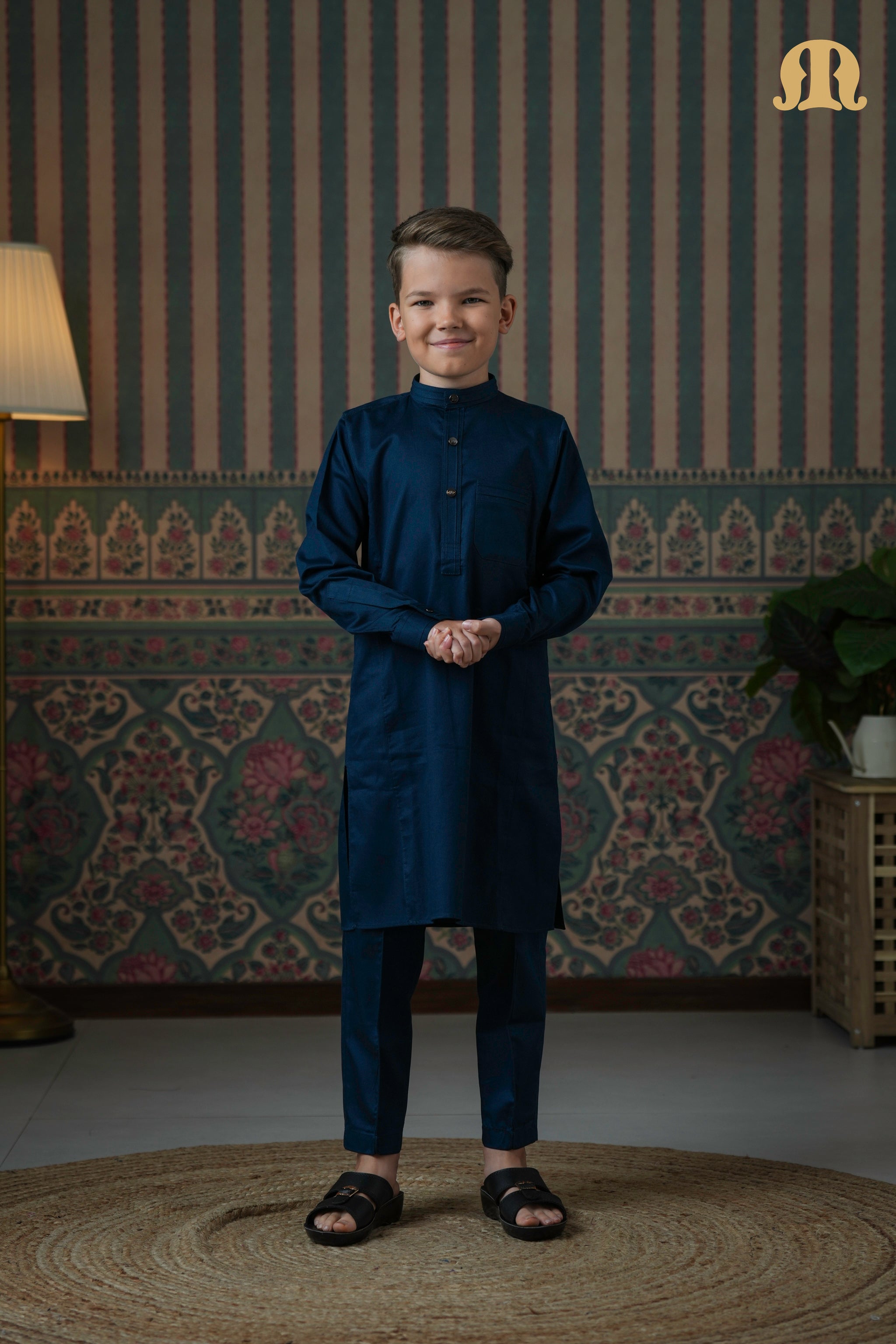 Terfi Kali Kurta Blue 2.0 For Kids