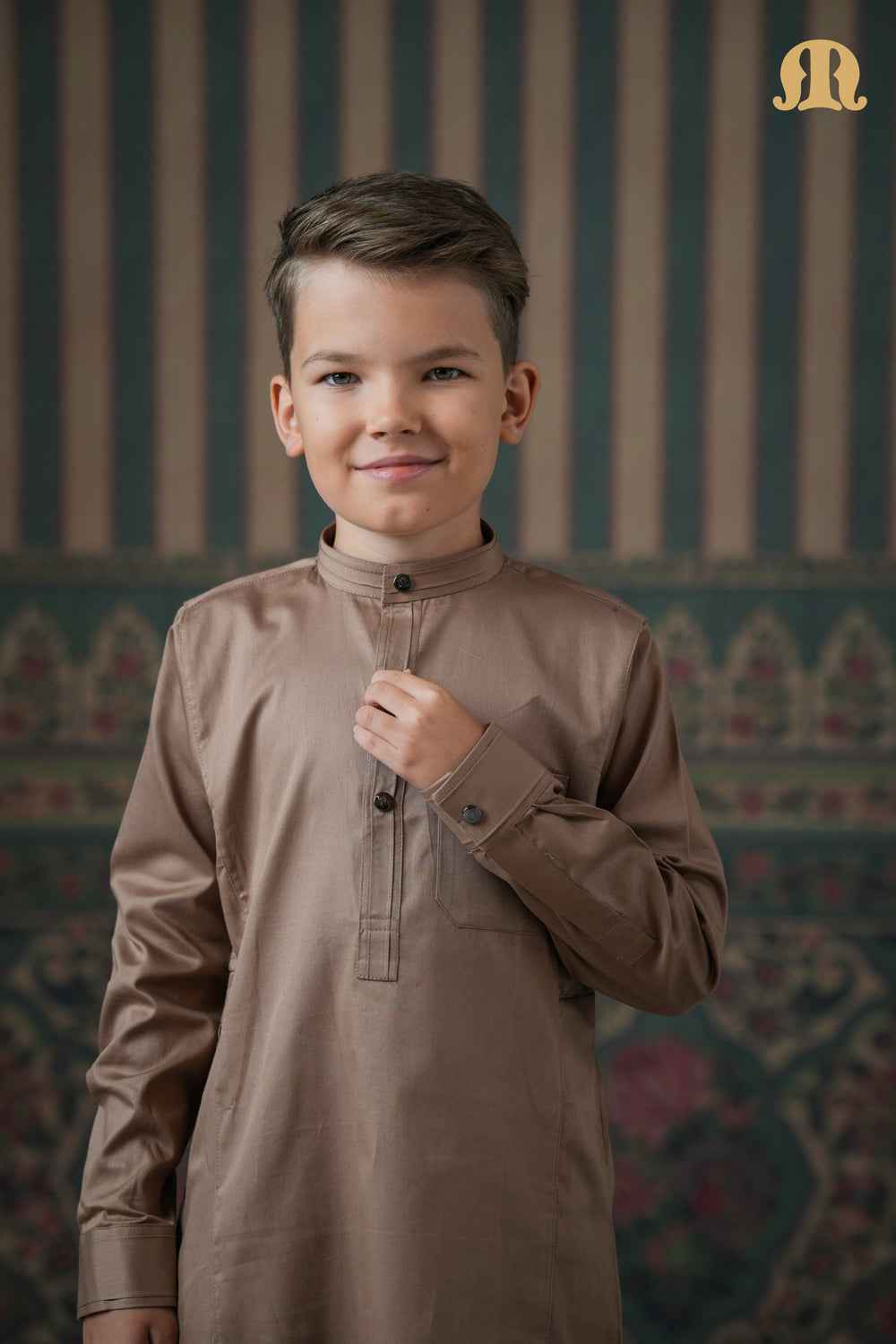 Terfi Kali Kurta Brown 2.0 For Kids