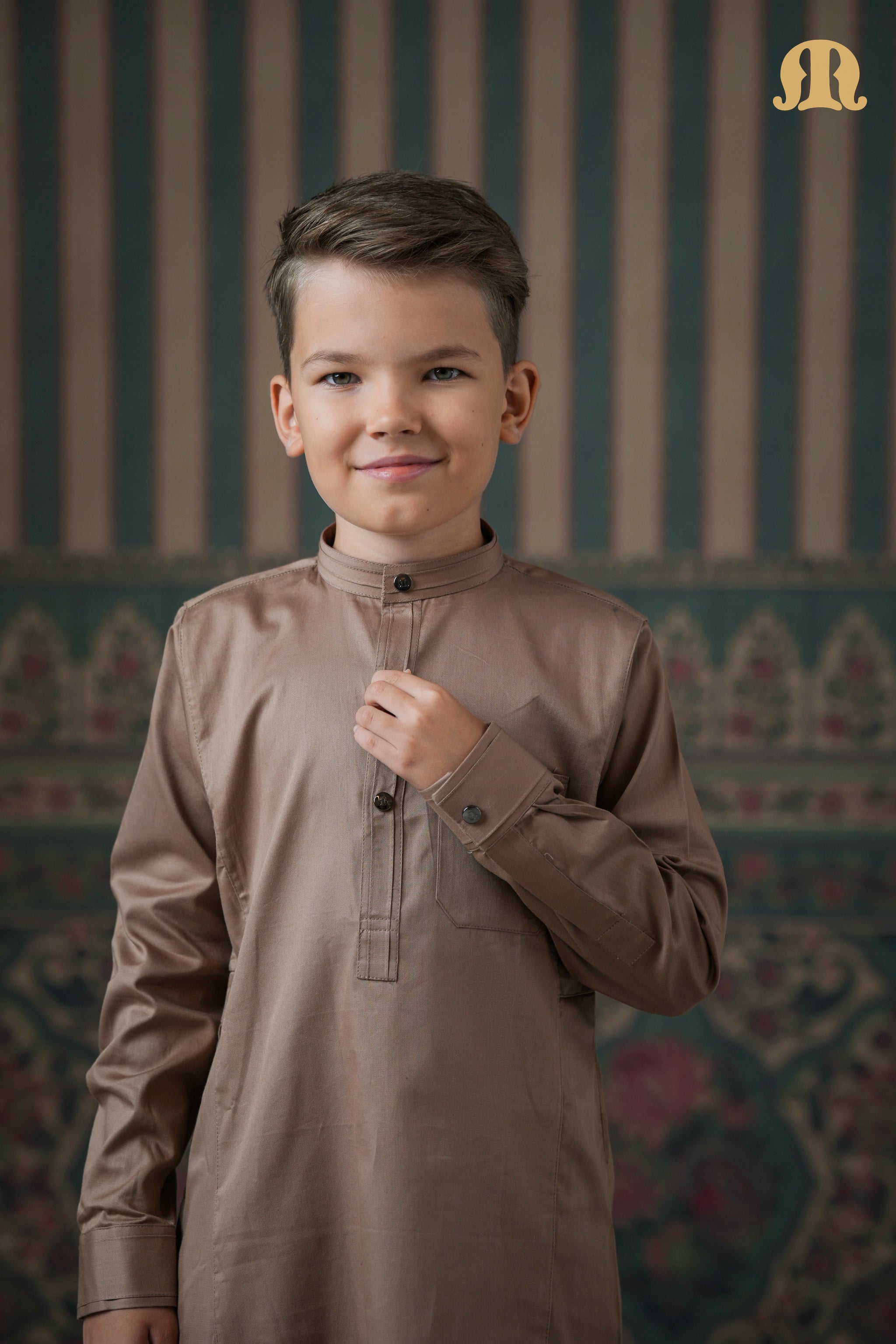 Terfi Kali Kurta Brown 2.0 For Kids