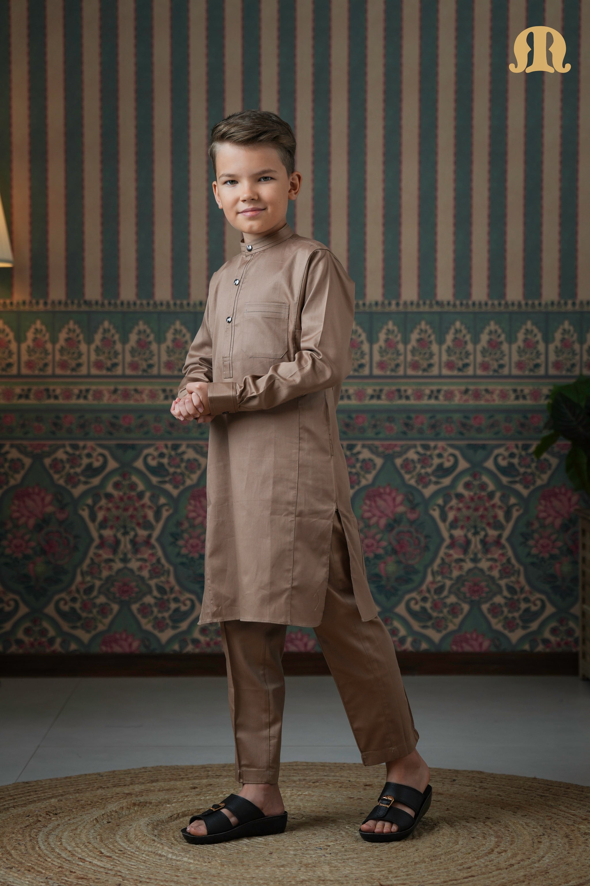 Terfi Kali Kurta Brown 2.0 For Kids