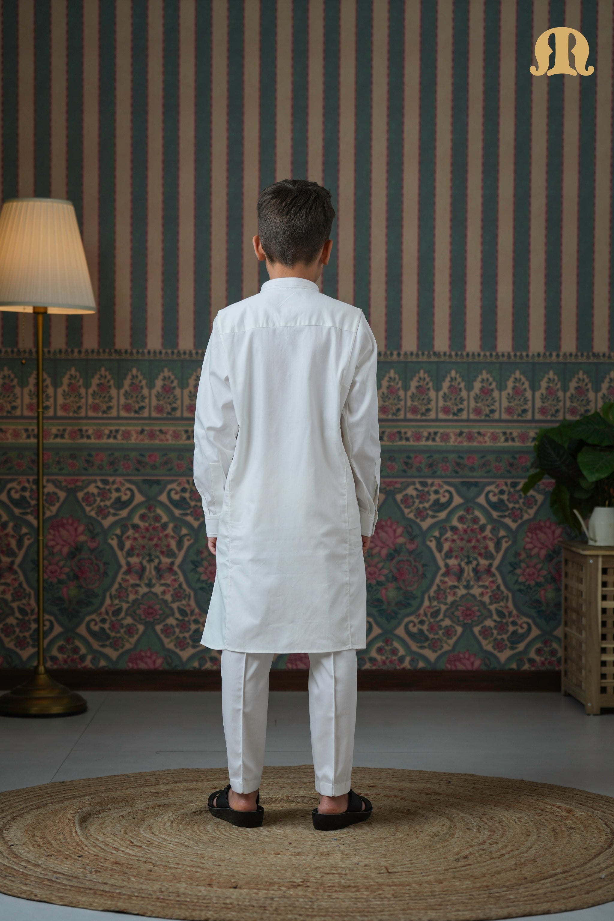 Terfi Kali Kurta White 2.0 For Kids