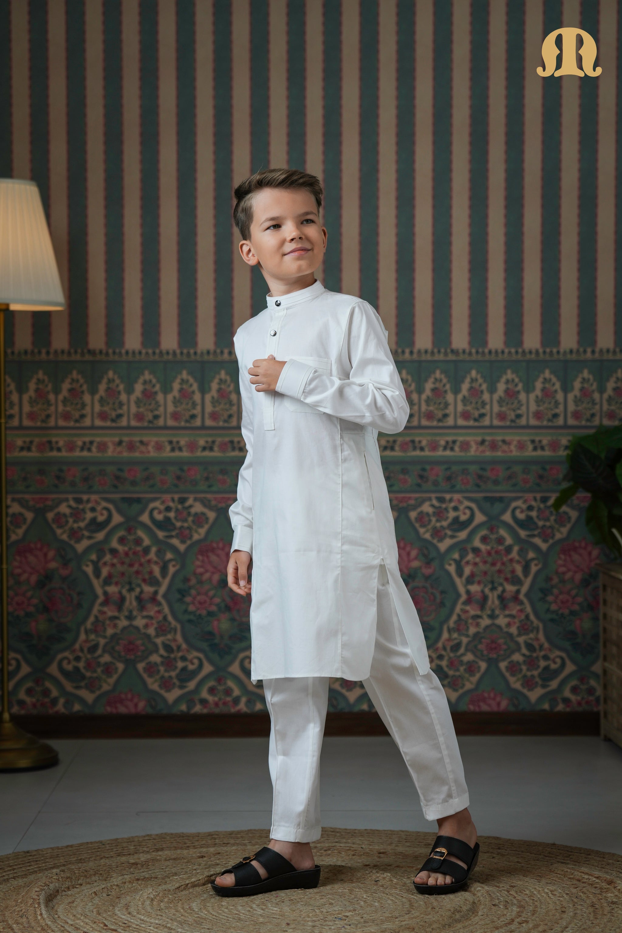 Terfi Kali Kurta White 2.0 For Kids