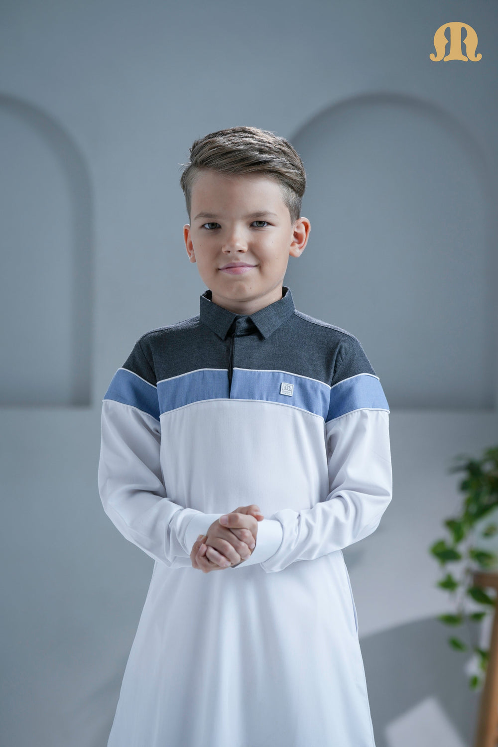 Belloumi White Thobe For Boys