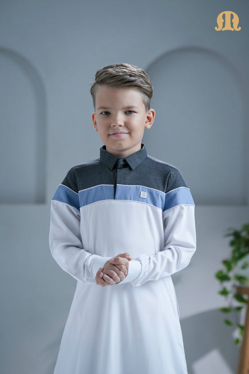 Belloumi White Thobe For Boys