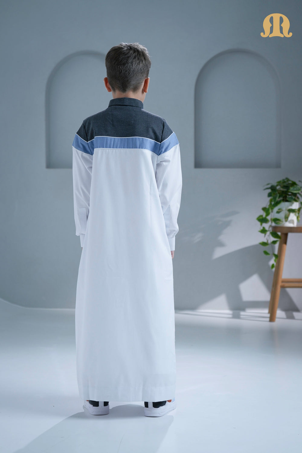 Belloumi White Thobe For Boys