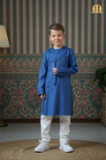 Emrati Kurta Set Blue For Boys