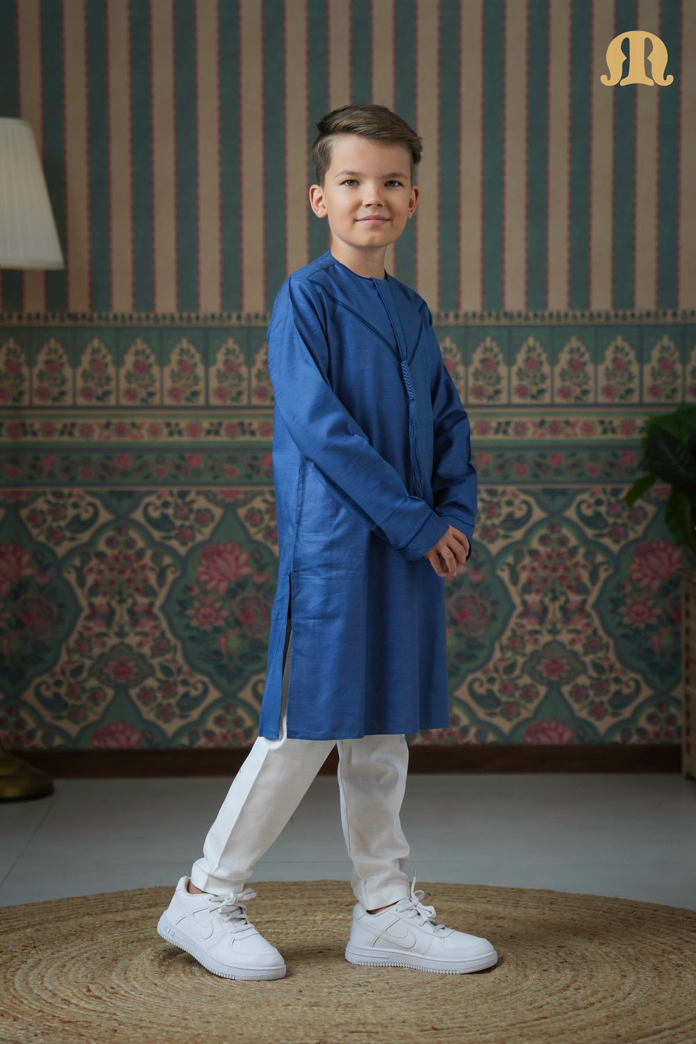 Emrati Kurta Set Blue For Kids