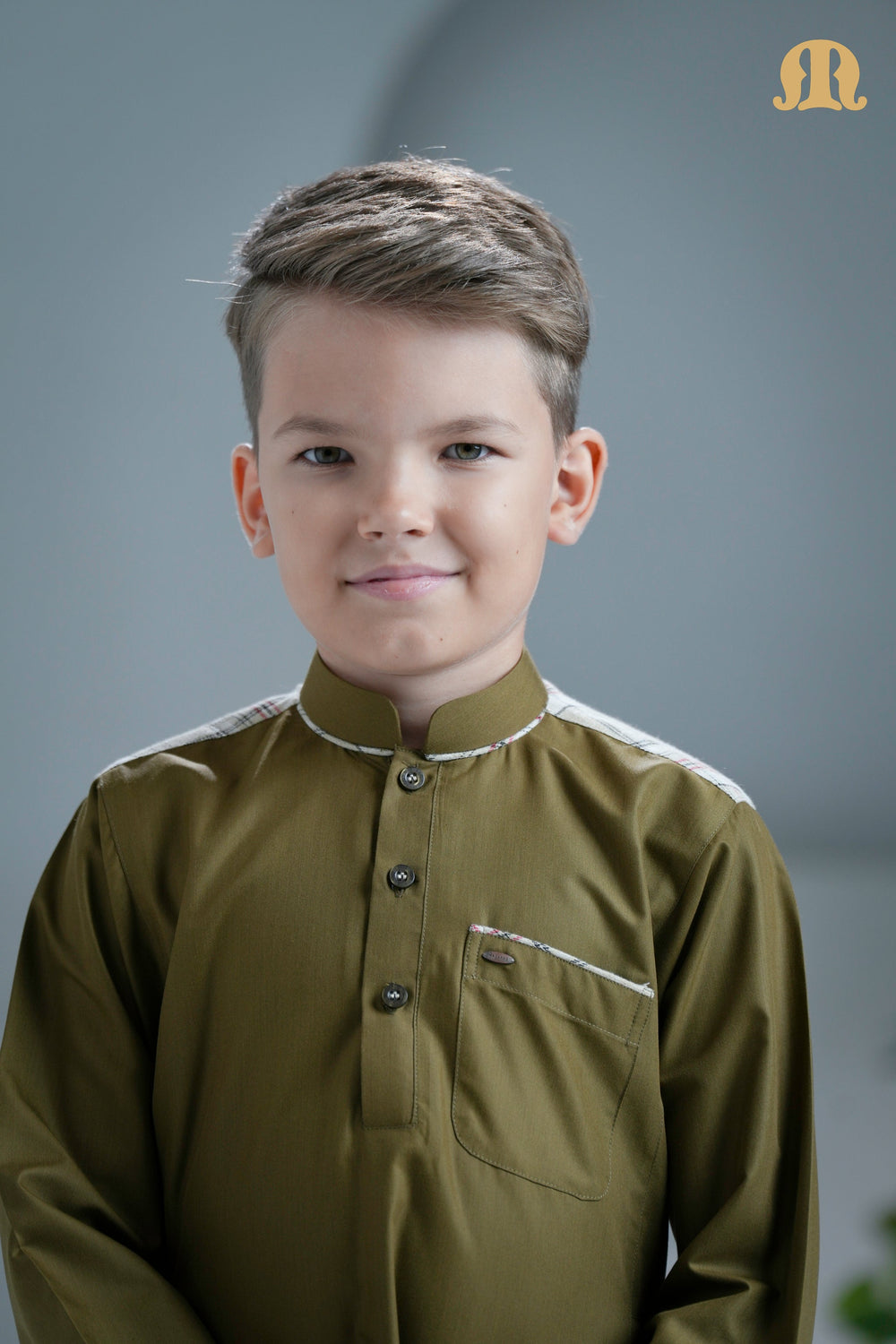 Tinmer Brown Thobe for Kids