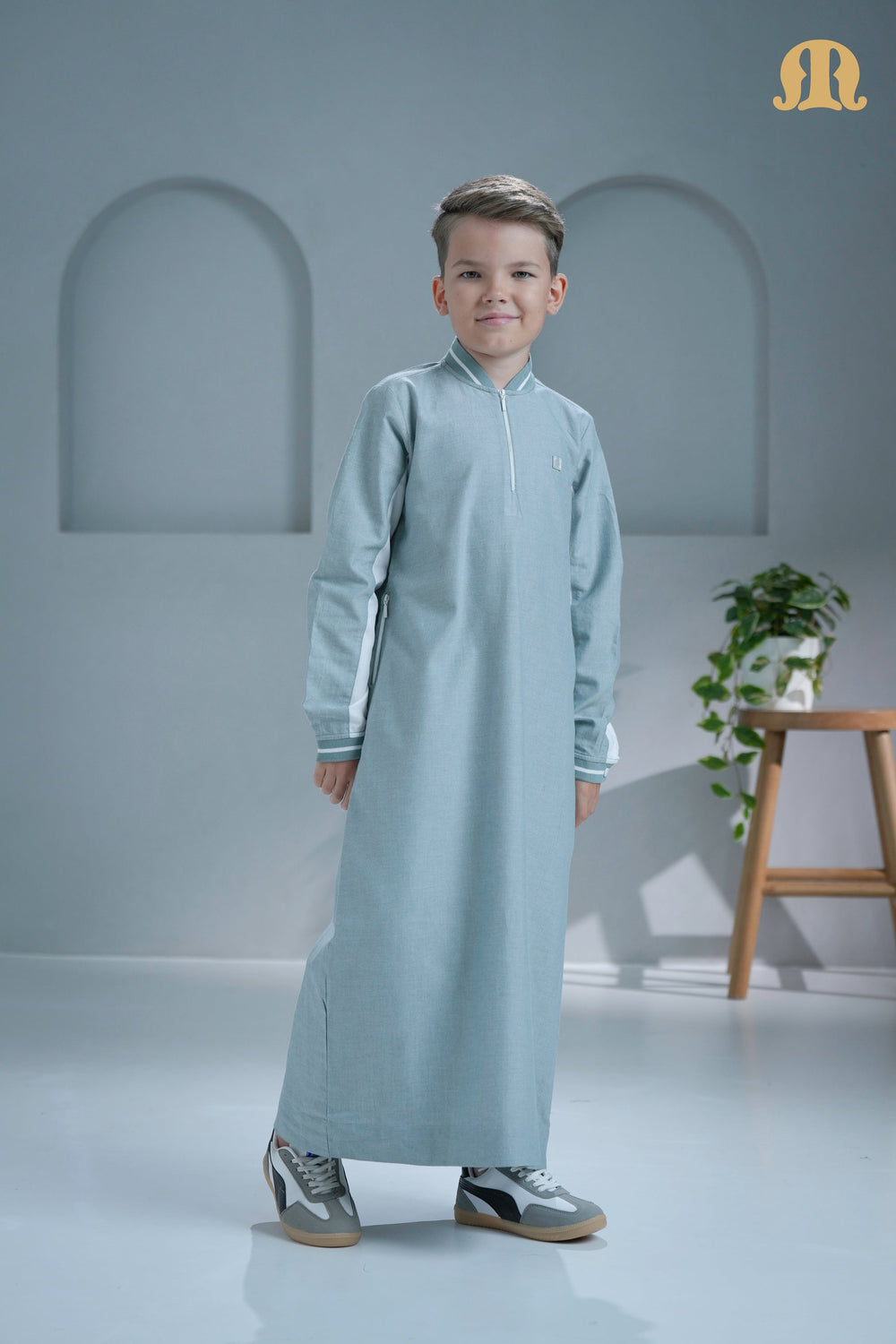 Delort Green Thobe For Boys