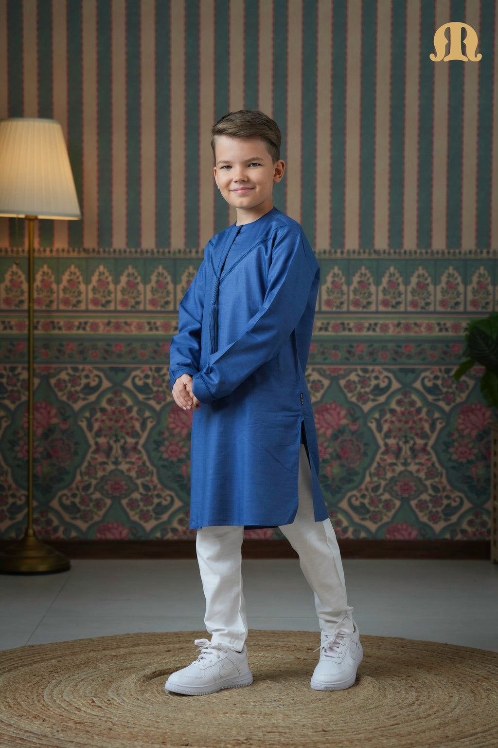 Emrati Kurta Set Blue For Boys