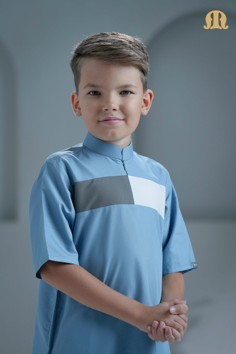 Kostas Half Sleeve Thobe For Boys