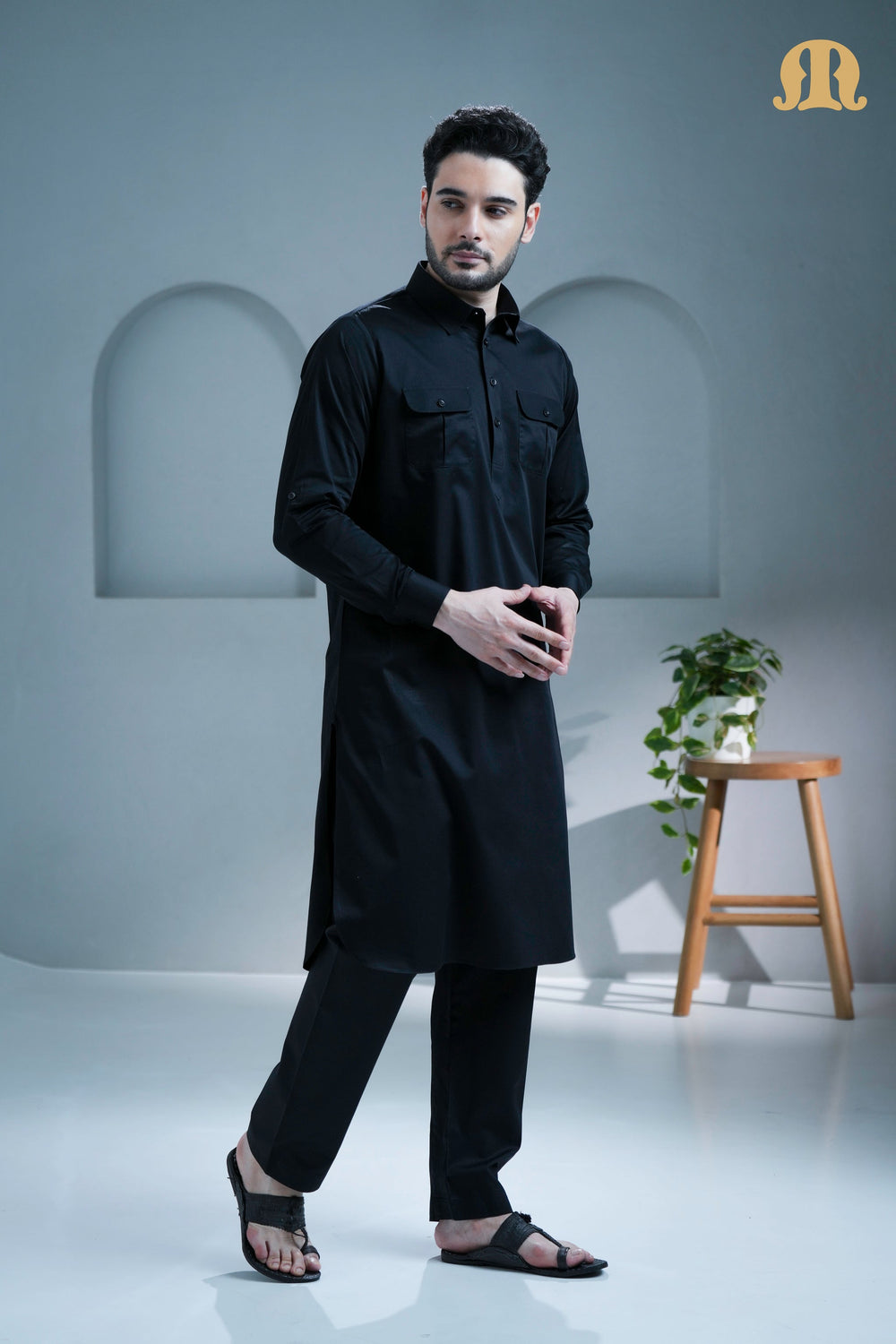 Tunban Pathani Black for Men