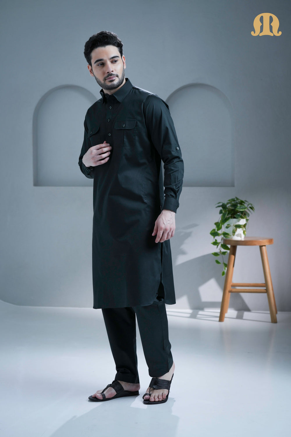 Tunban Pathani D Green for Men