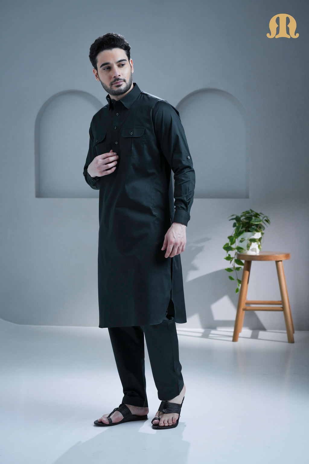 Tunban Pathani D Green for Men
