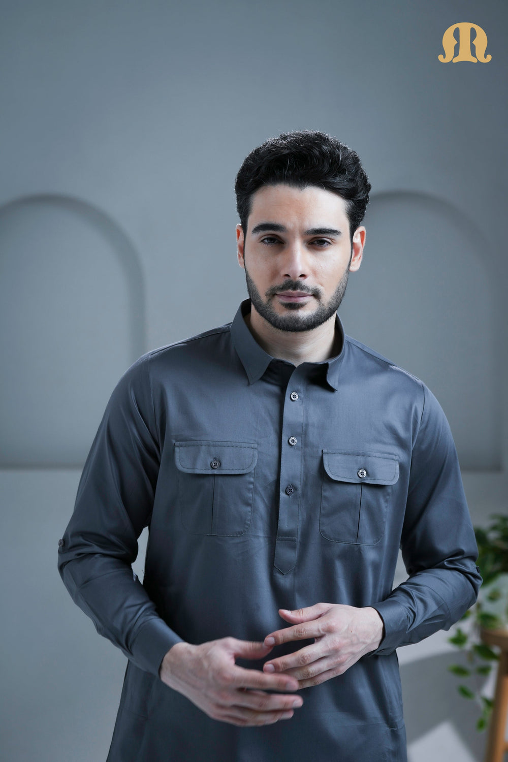 Tunban Pathani  D Grey for Men