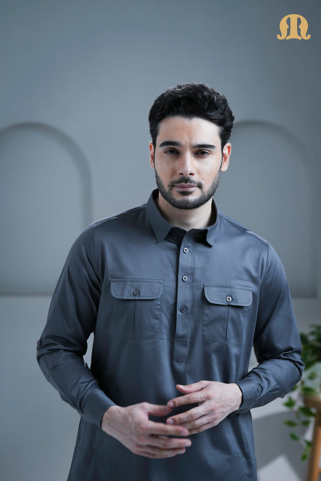 Tunban Pathani  D Grey for Men