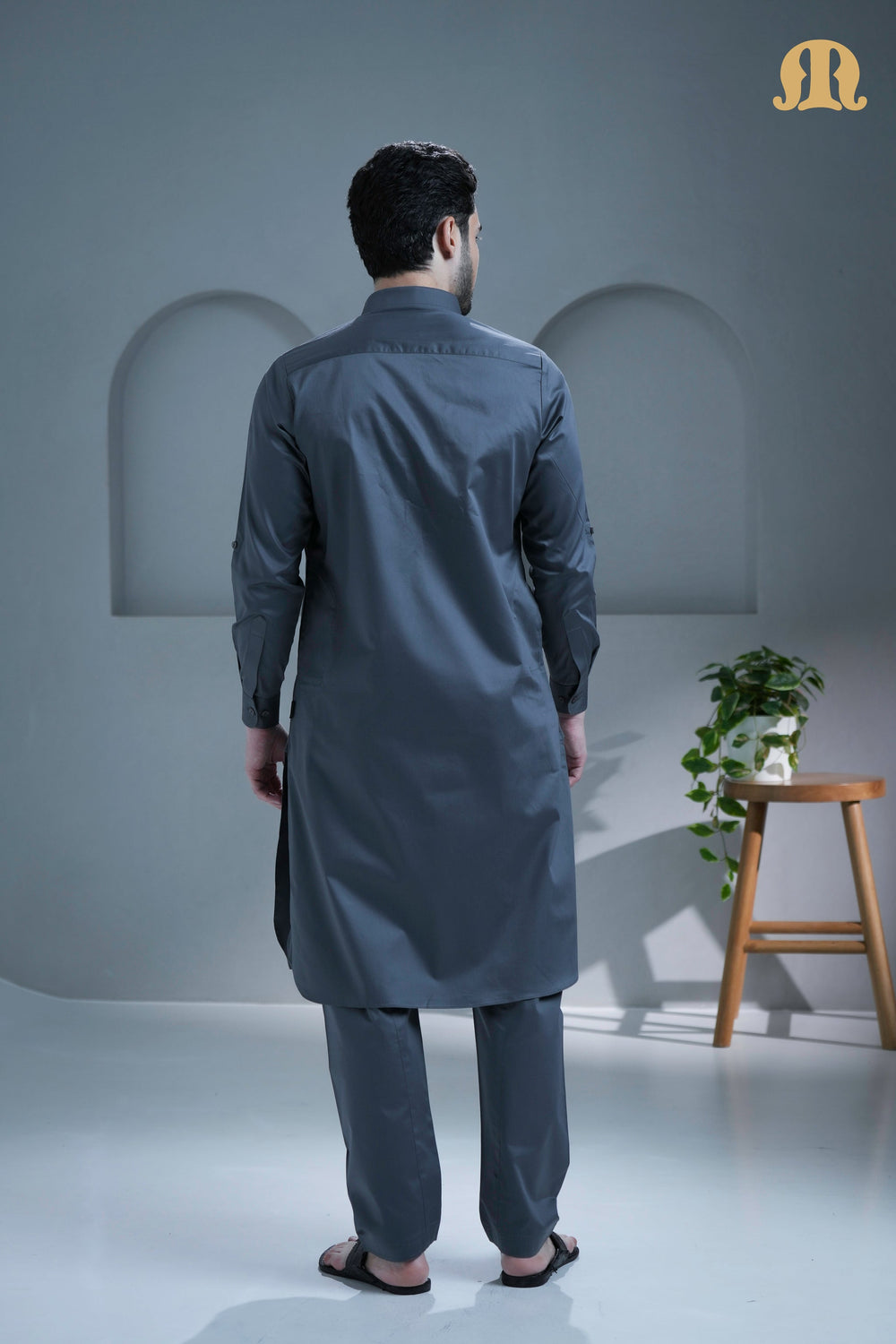 Tunban Pathani  D Grey for Men