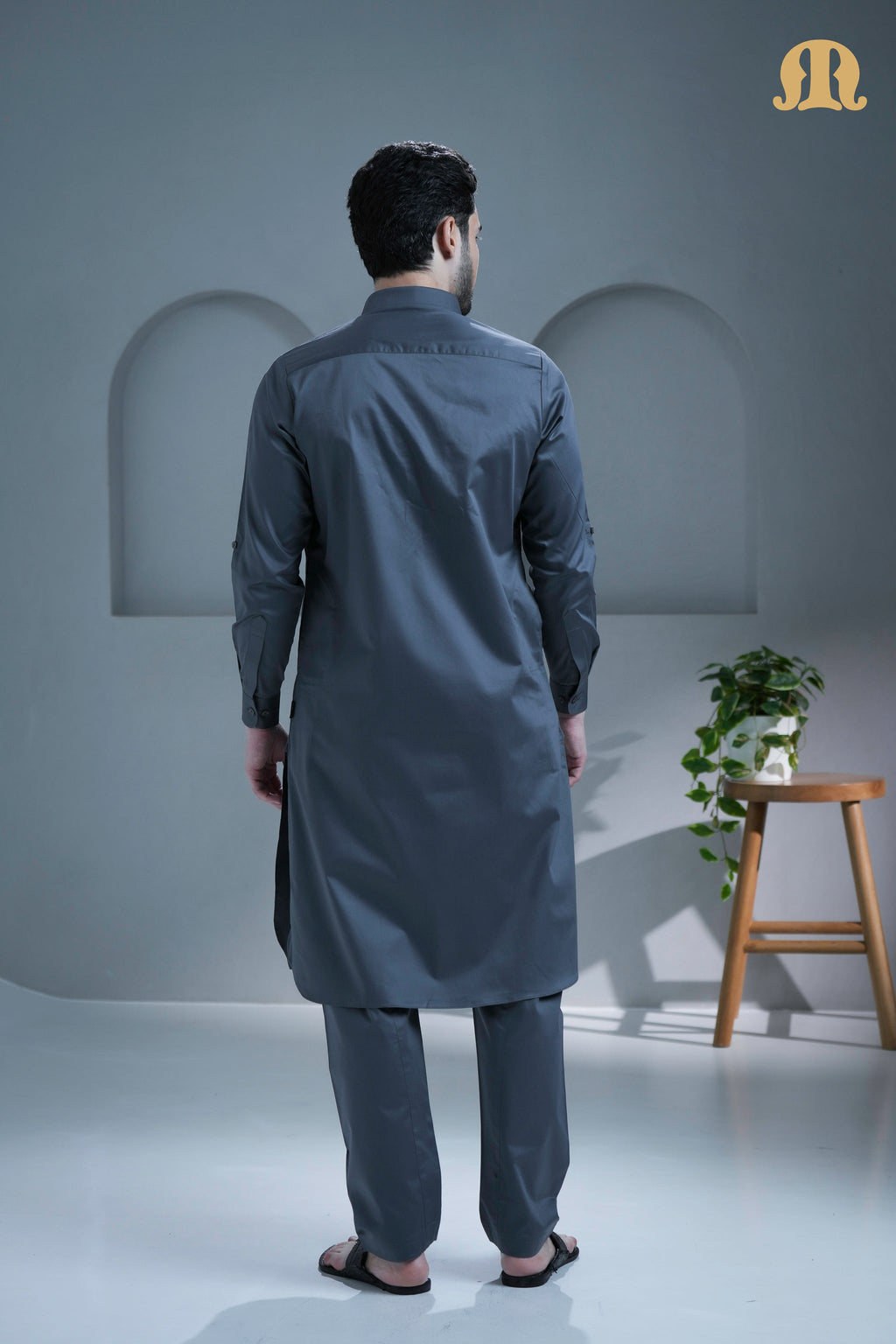 Tunban Pathani  D Grey for Men
