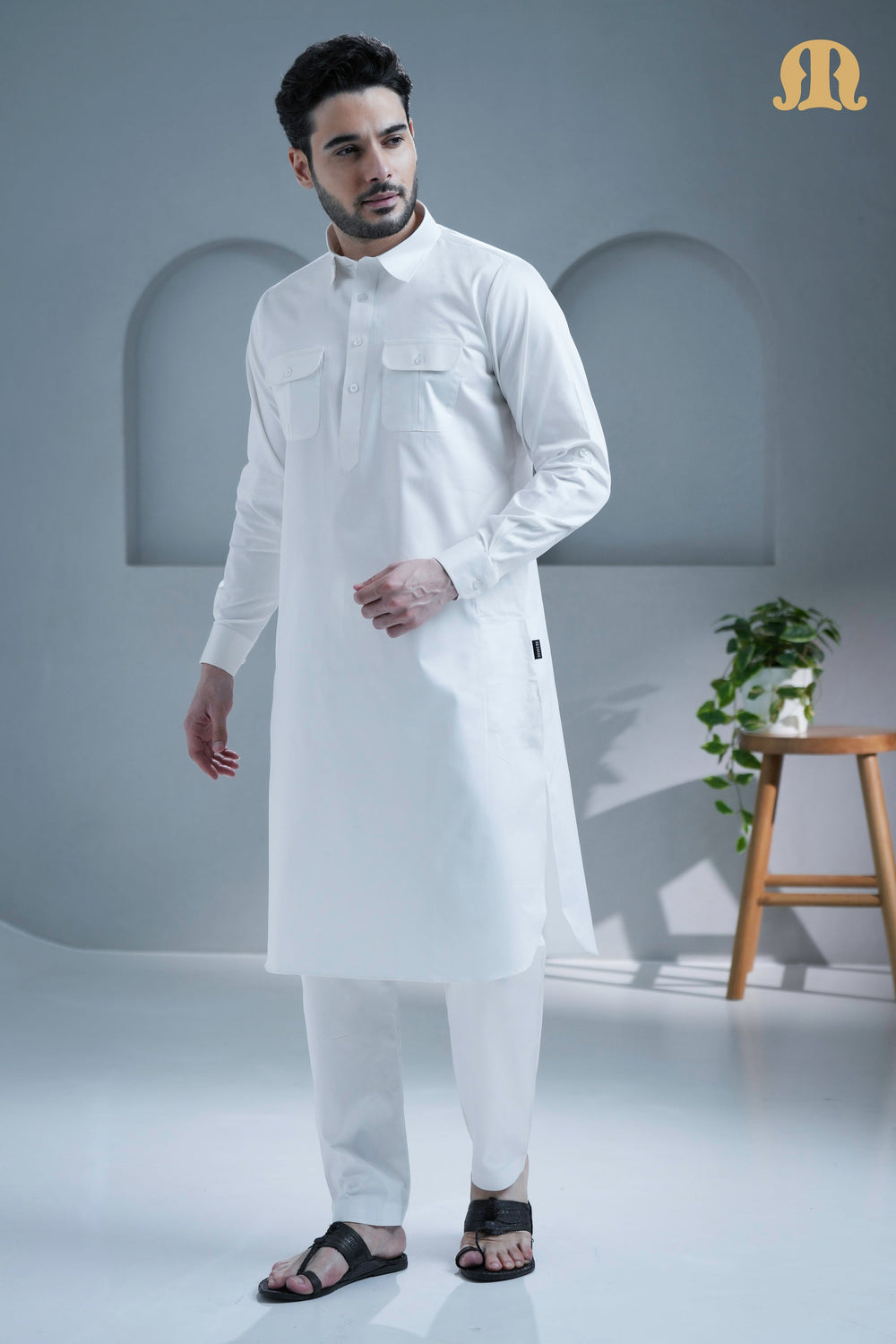 Tunban Pathani White for Men