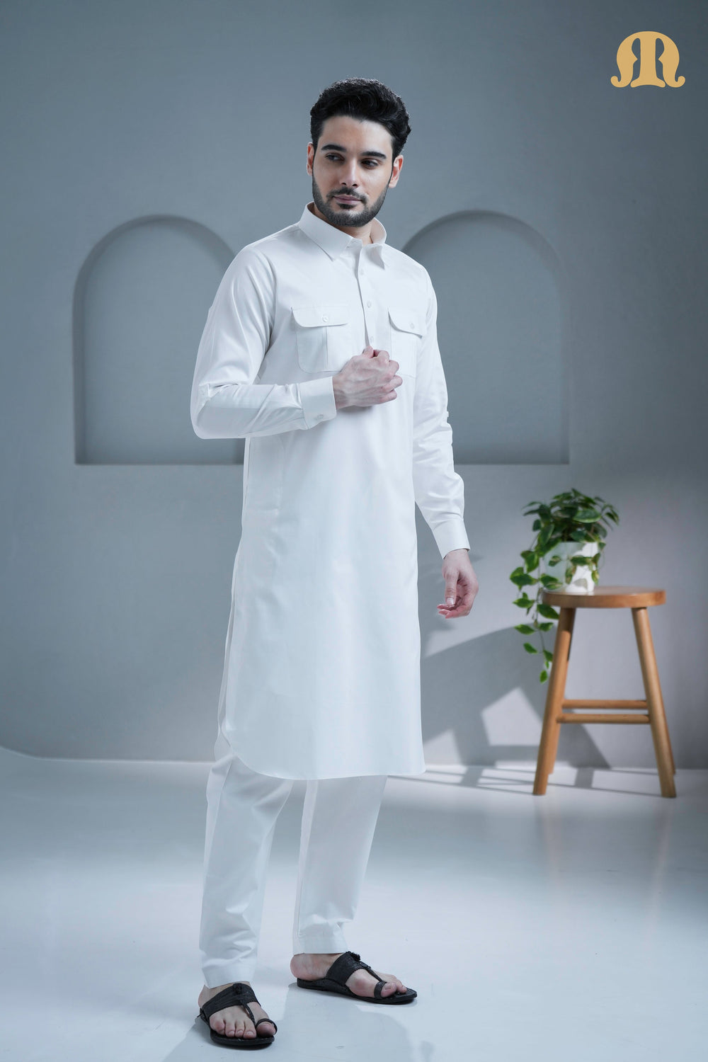 Tunban Pathani White for Men