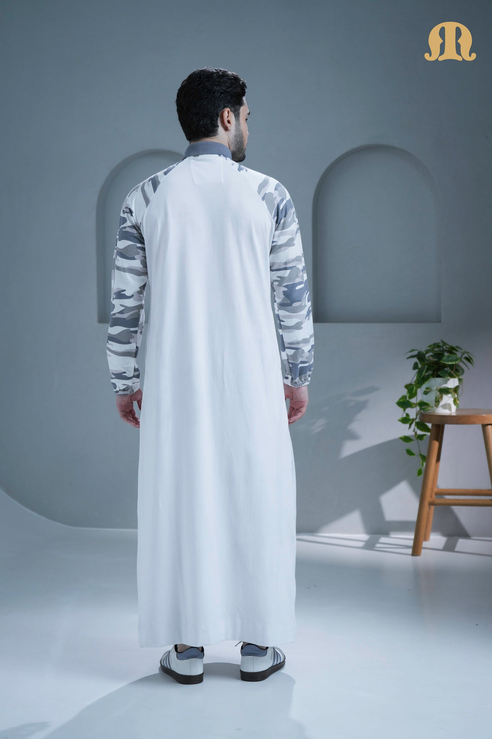 Ordu White Knitted Thobe For Men