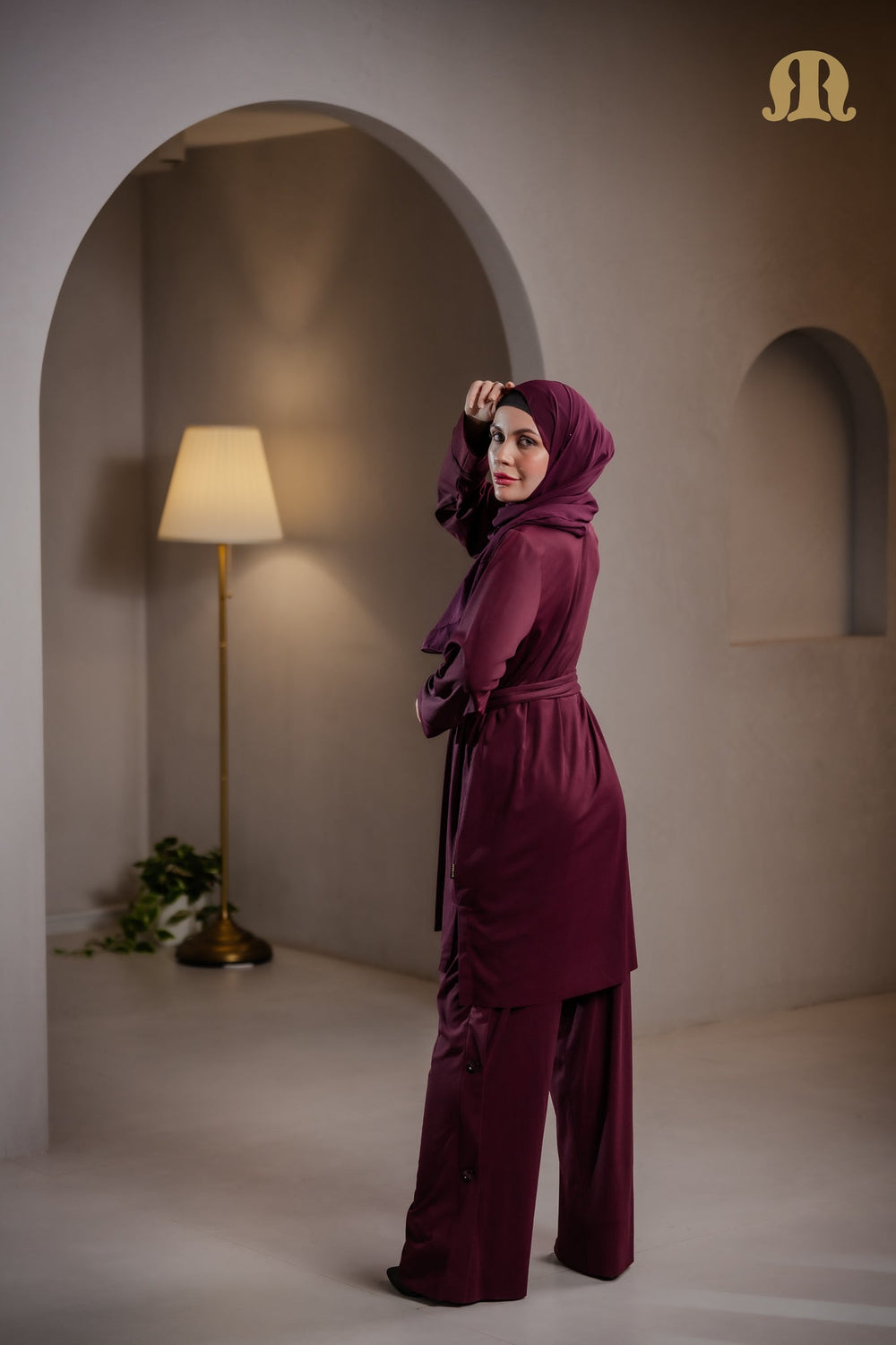 Kestane Co-Ord Set Maroon