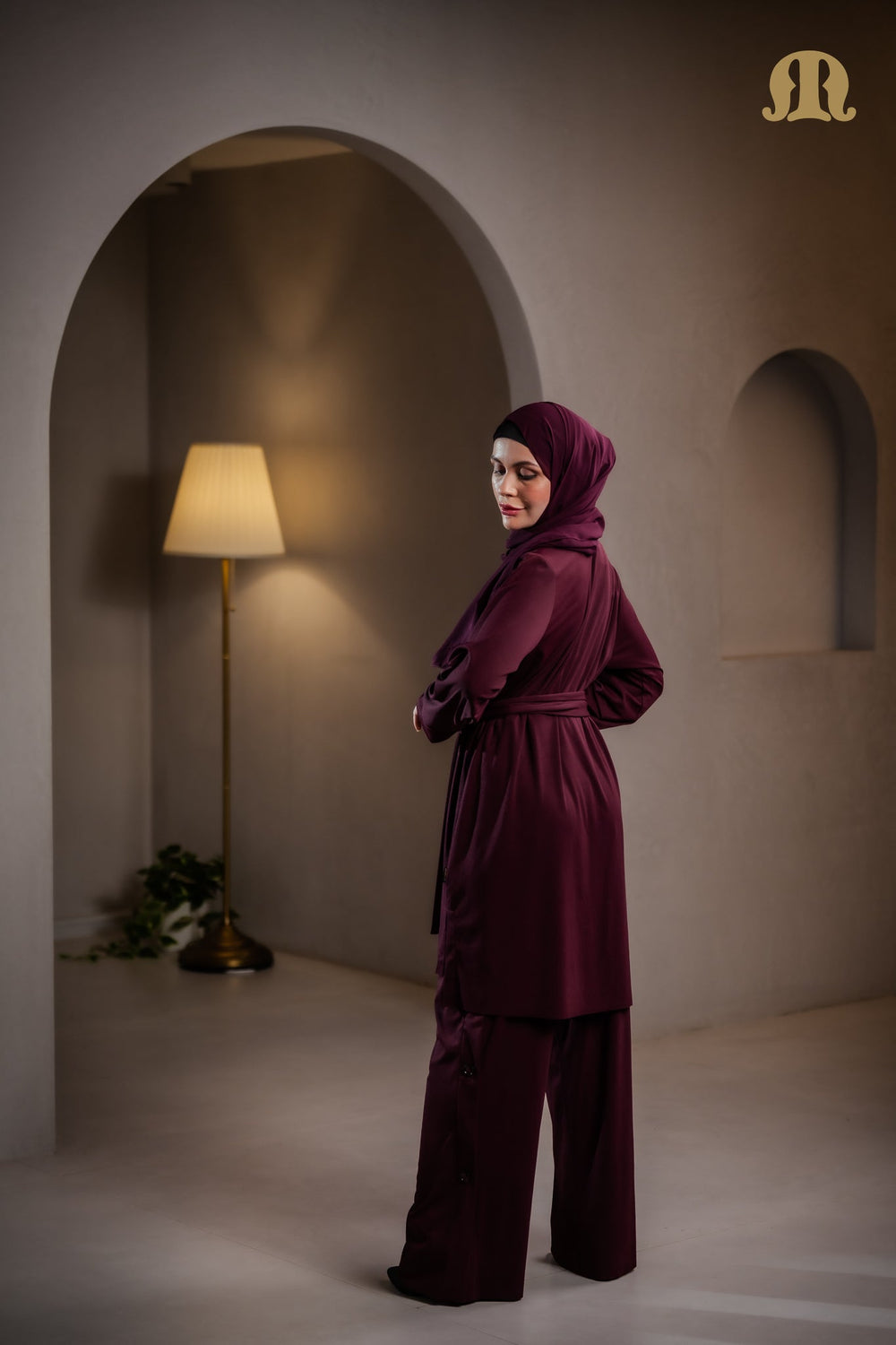 Kestane Co-Ord Set Maroon
