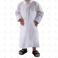 White Lulu Thobe for Kids - Mashroo
