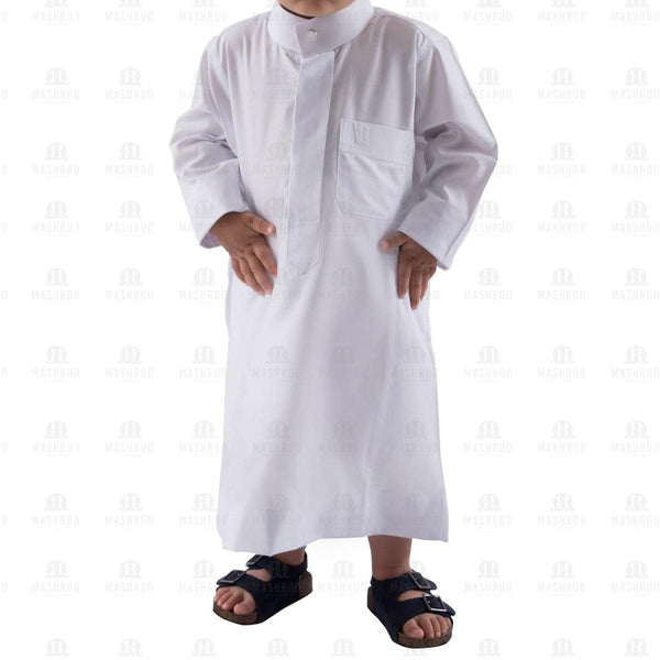 White Lulu Thobe for Kids